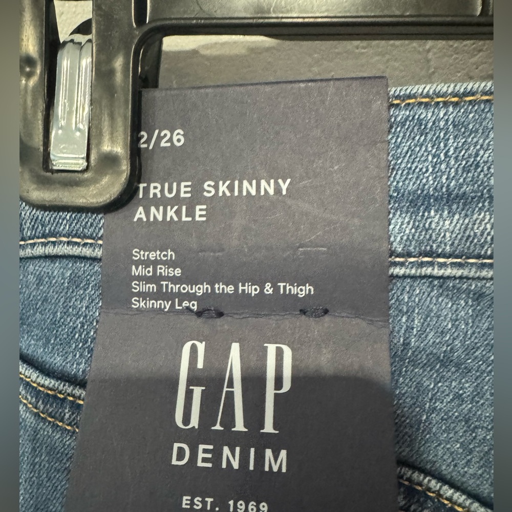 NWT GAP Women's Blue Jeans True Skinny‎ Jeans - Picture 5 of 6